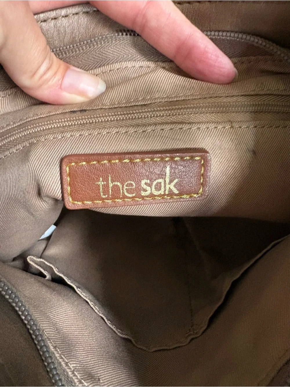 The Sak De Young Hobo Bag with Snakeskin Accent Trim